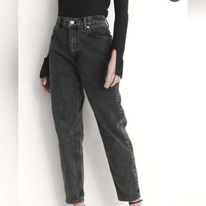 H&M Like New, Black High Waist, Mom Jeans. Sz 2.